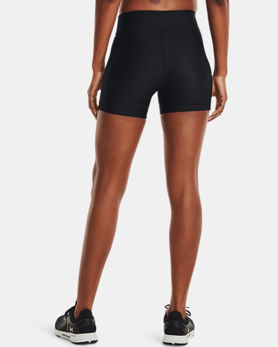 Women's HeatGear® Armour Shorts - Mid, Black, pdpMainDesktop image number 1